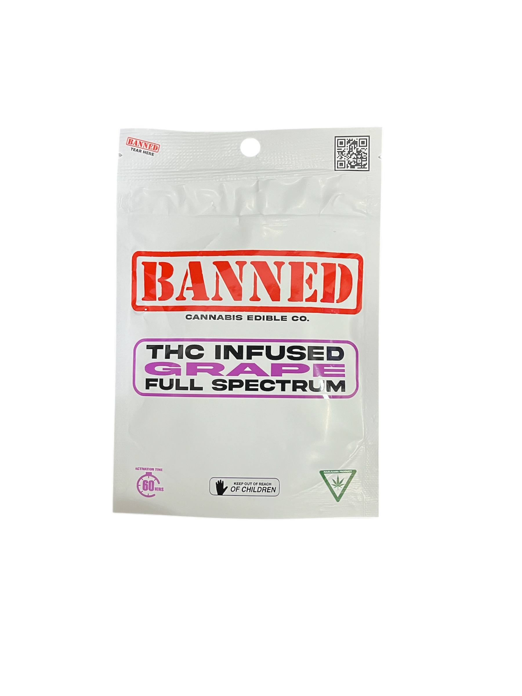 Photograph of product: BANNED | GRAPE | GUMMIES | 200MG