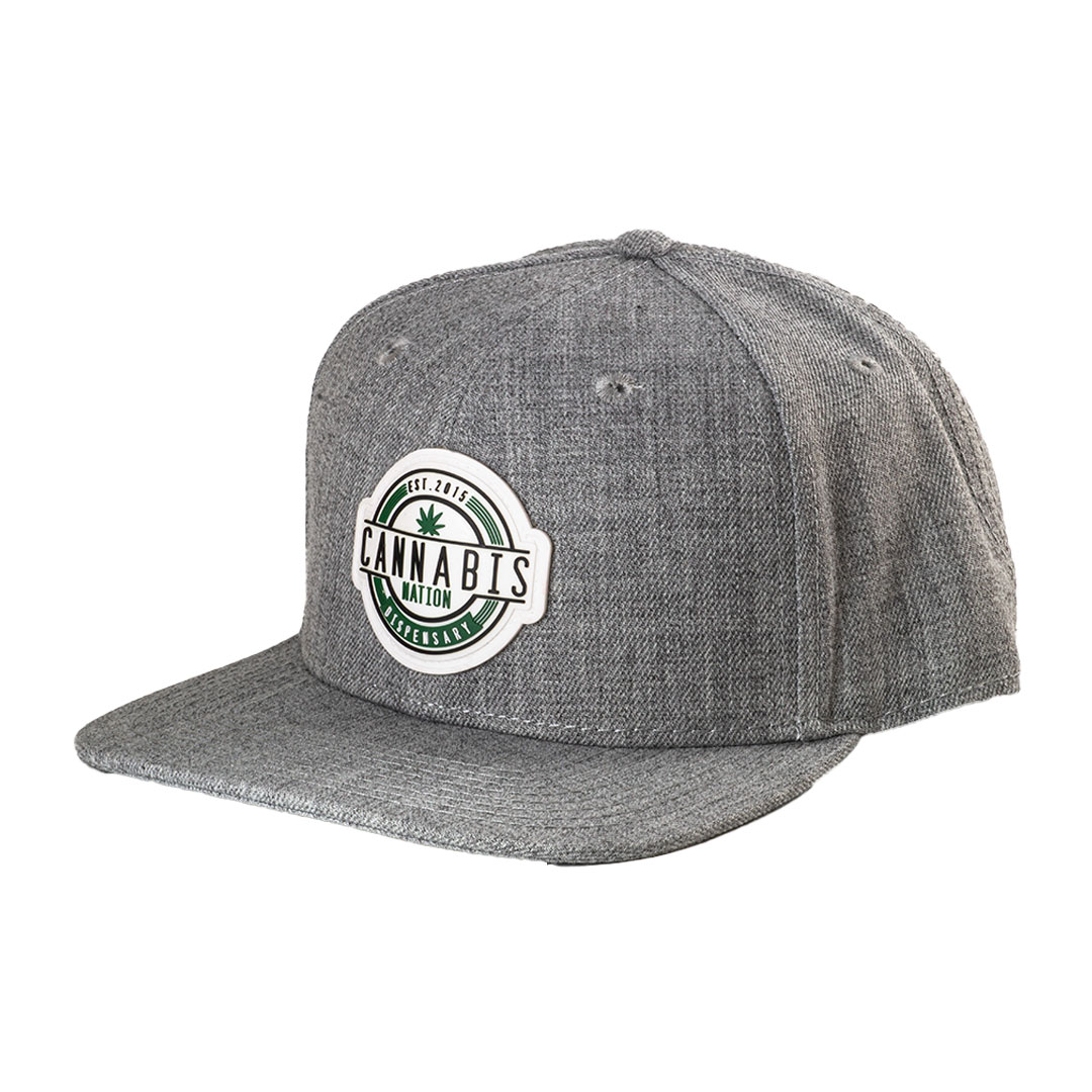 Photograph of product: Hat (Snapback) | Light Grey Wool