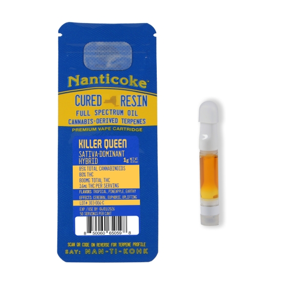 Photograph of product: Nanticoke | Killer Queen | Hybrid Oui'd | AIO 1g Vape