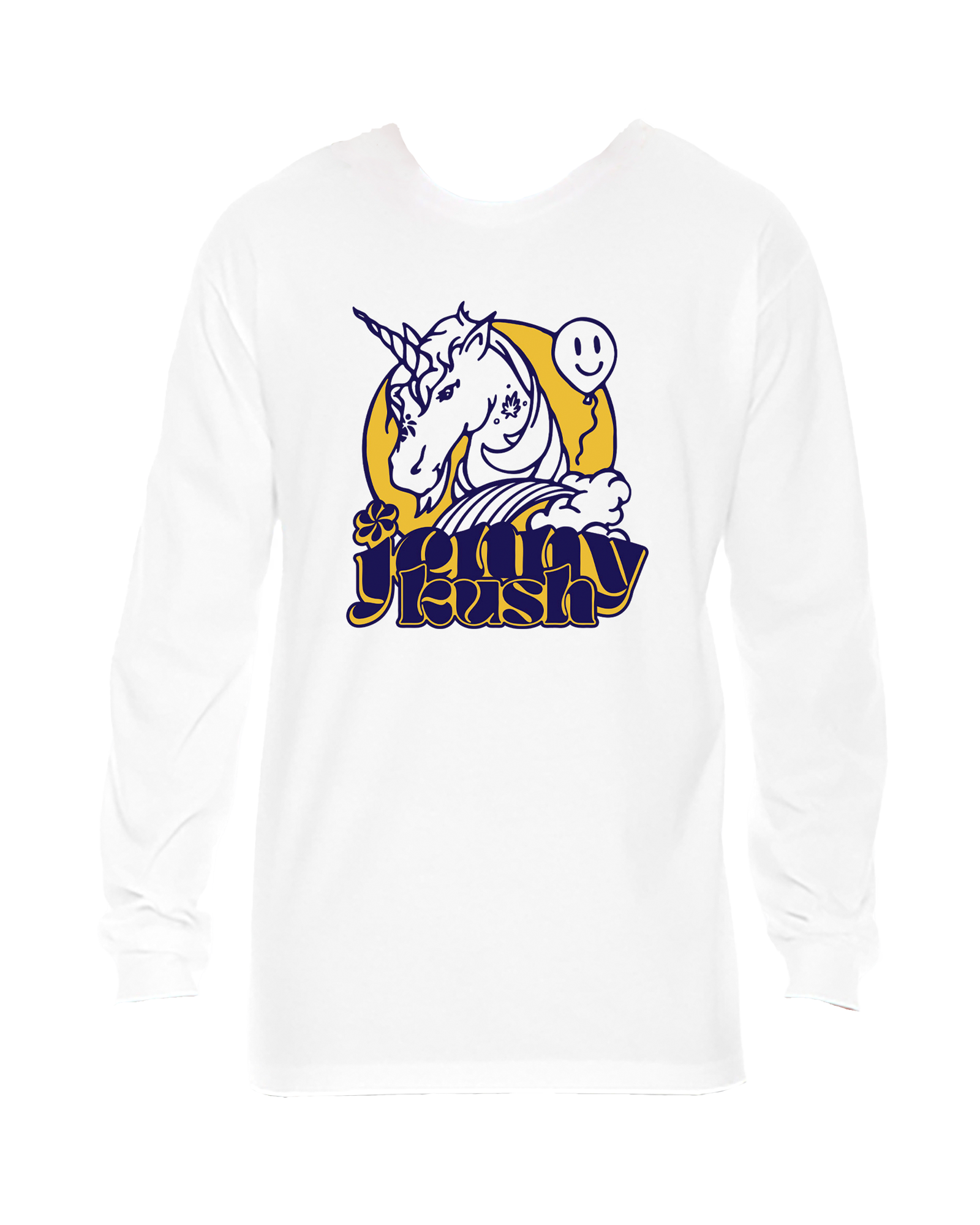 Photograph of product: Jenny Kush Fine Jersey Long Sleeve T-shirt - White (XL)