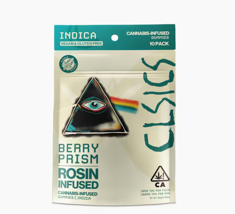 Photograph of product: Berry Prizm [I]   100mg/10pc Live Rosin Gummies