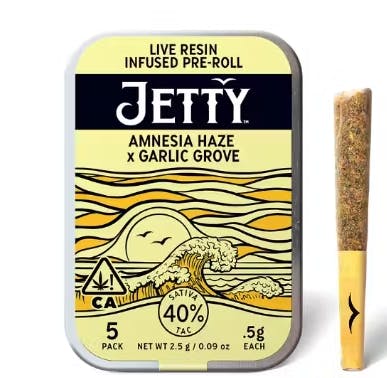 Photograph of product: Amnesia Haze x Garlic Grove Live Resin Infused 5pk - 