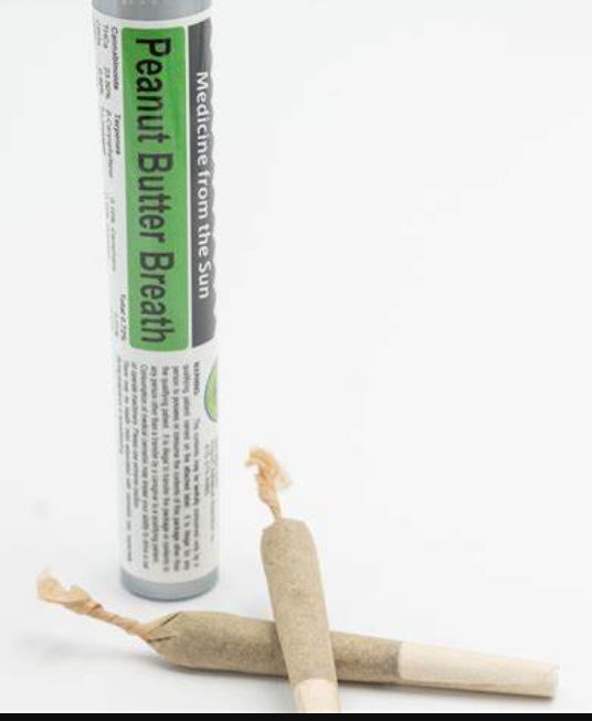 Photograph of product: Sunmed Peanut Butter Breath Pre-Roll (2 X 0.5g) 1g