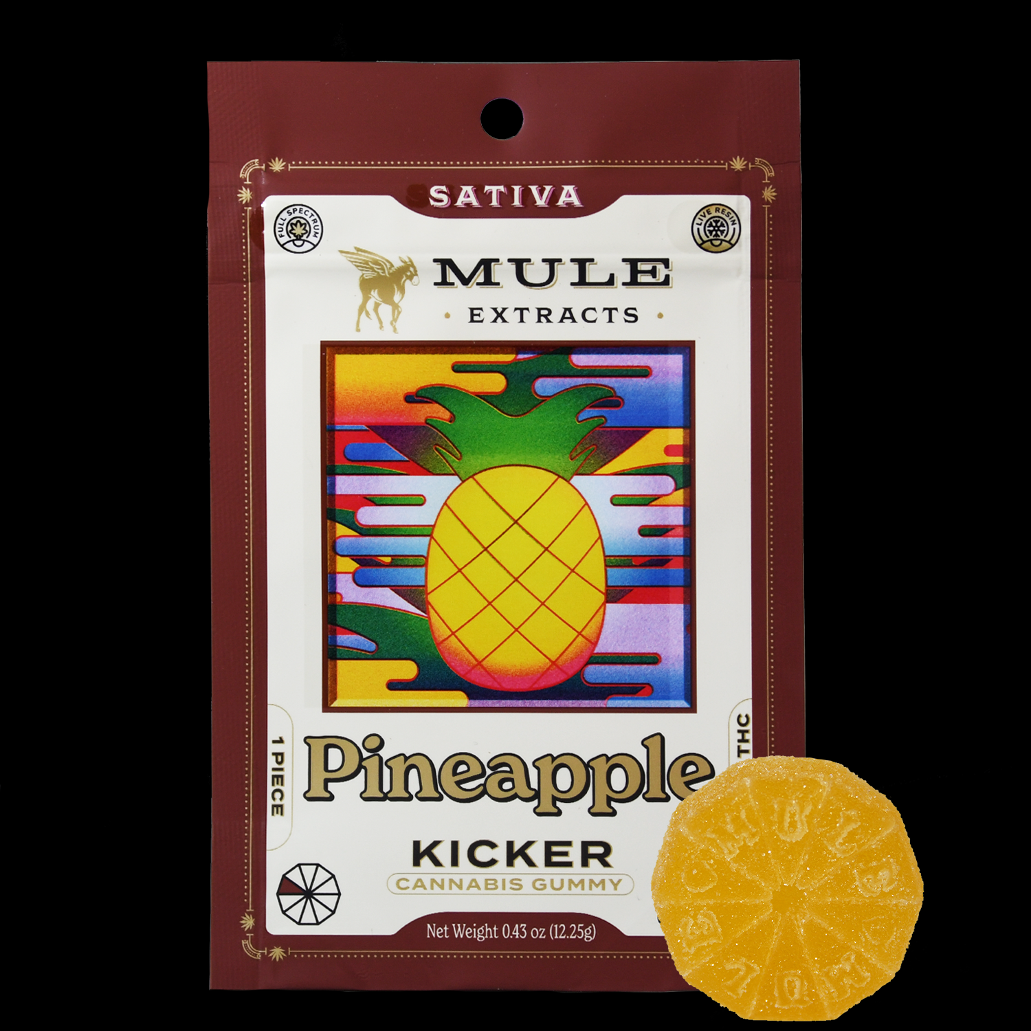Photograph of product: 100mg Pineapple Dream Kicker (Oui'd)
