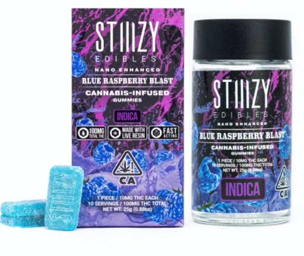 Photograph of product: BLUE RASPBERRY BLAST 100MG - STIIIZY