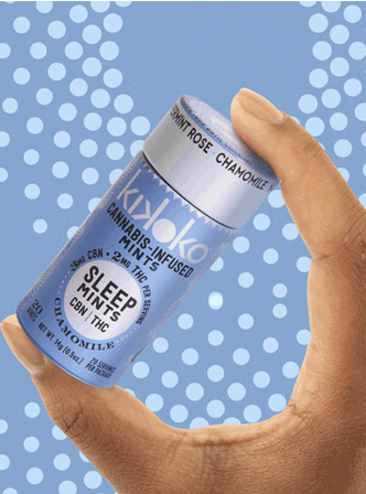 Photograph of product: MINTS - 20-PACK -  LITTLE HELPERS SLEEP POUCH (60MG CBN/40MG TH-oui)