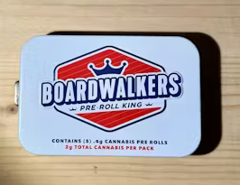 Photograph of product: Boardwalkers - Strawberry Cotton Candy 2g 5pk Pre-Rolls
