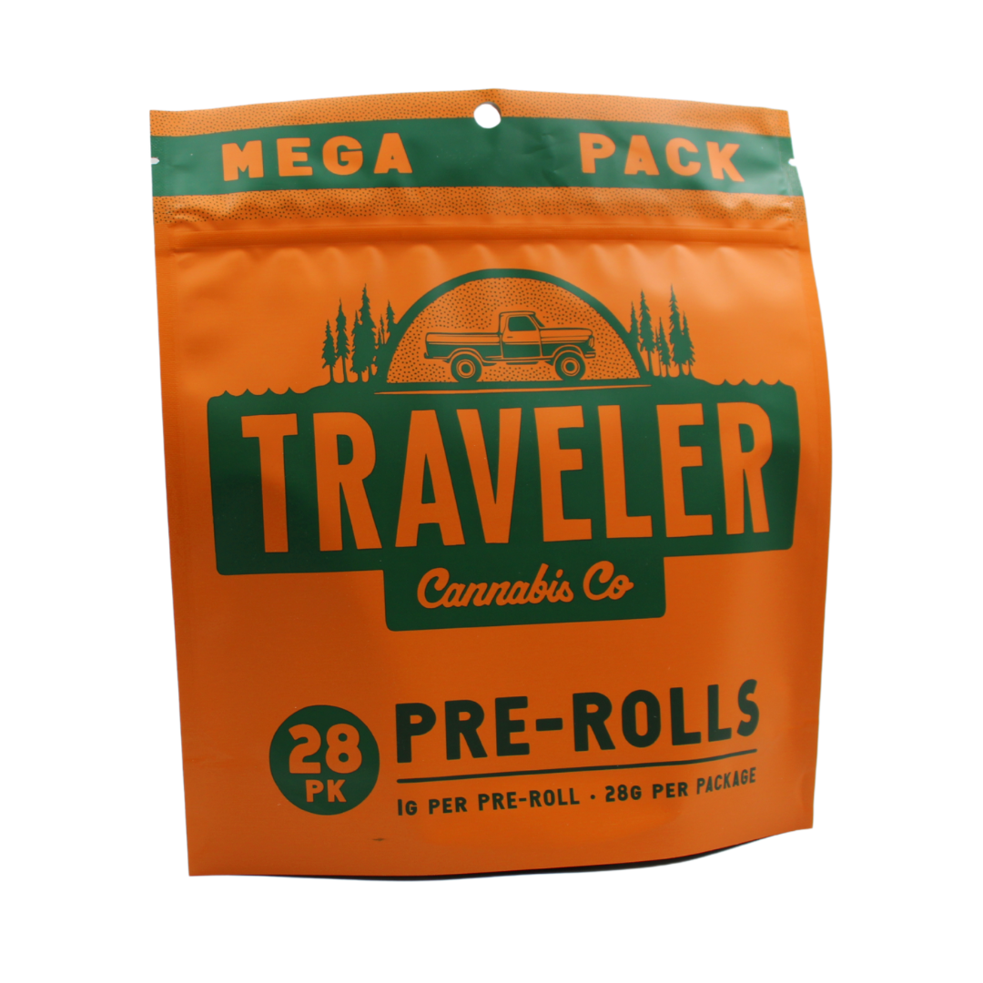 Photograph of product: Traveler Gelatti Pre-Roll Megapack | 28 x 1g
