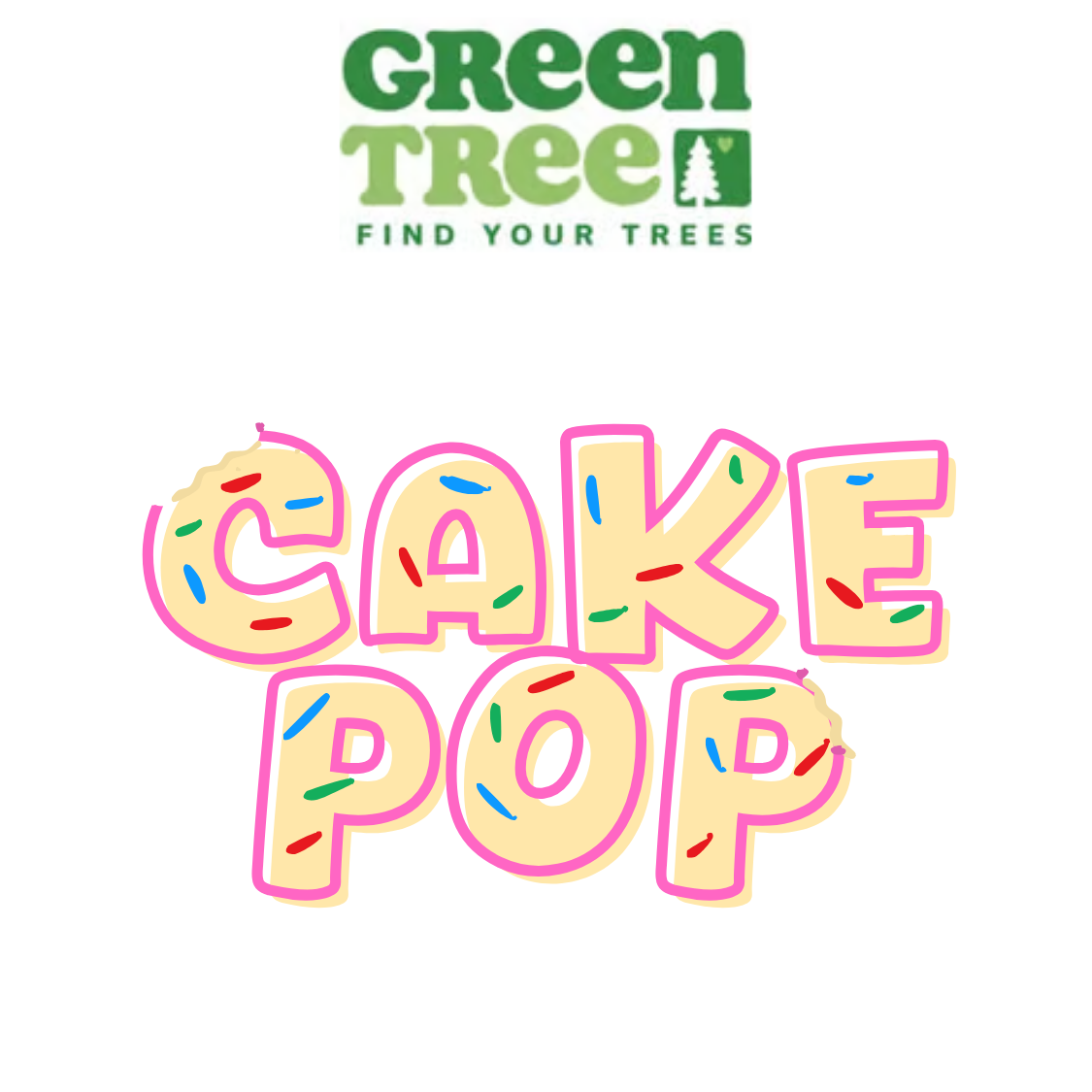 Photograph of product: Green Tree Relief   Cake Pops - 28g