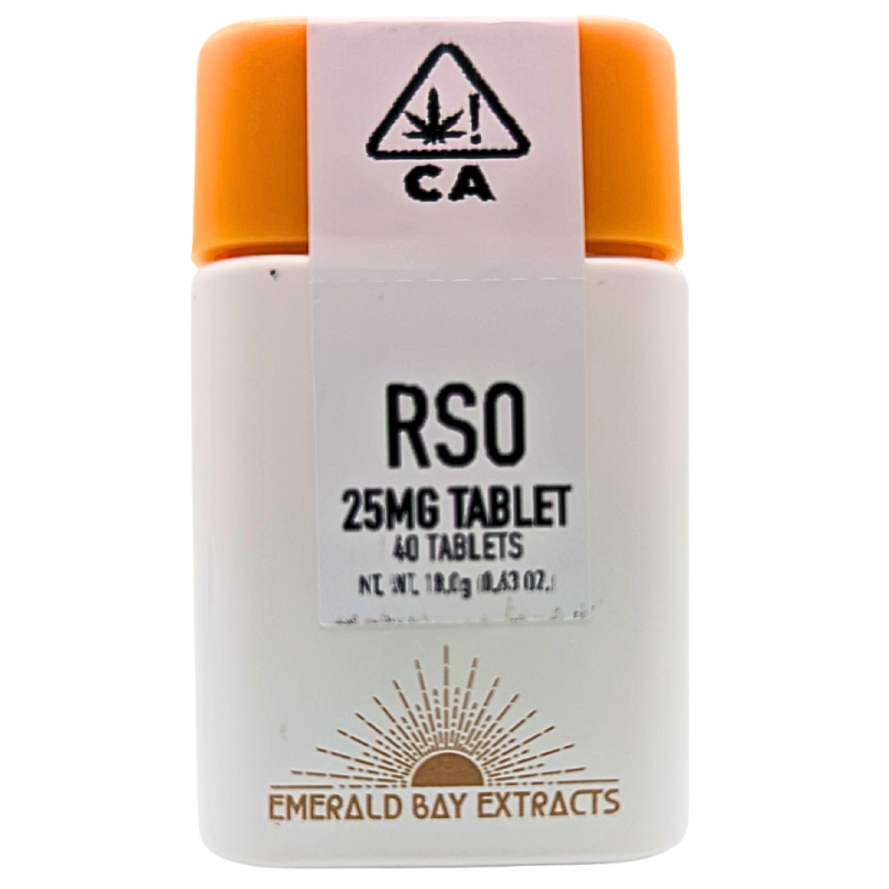 Photograph of product: Emerald Bay Extracts Tablets 25mg (1000mg) - Blue Dream (S)
