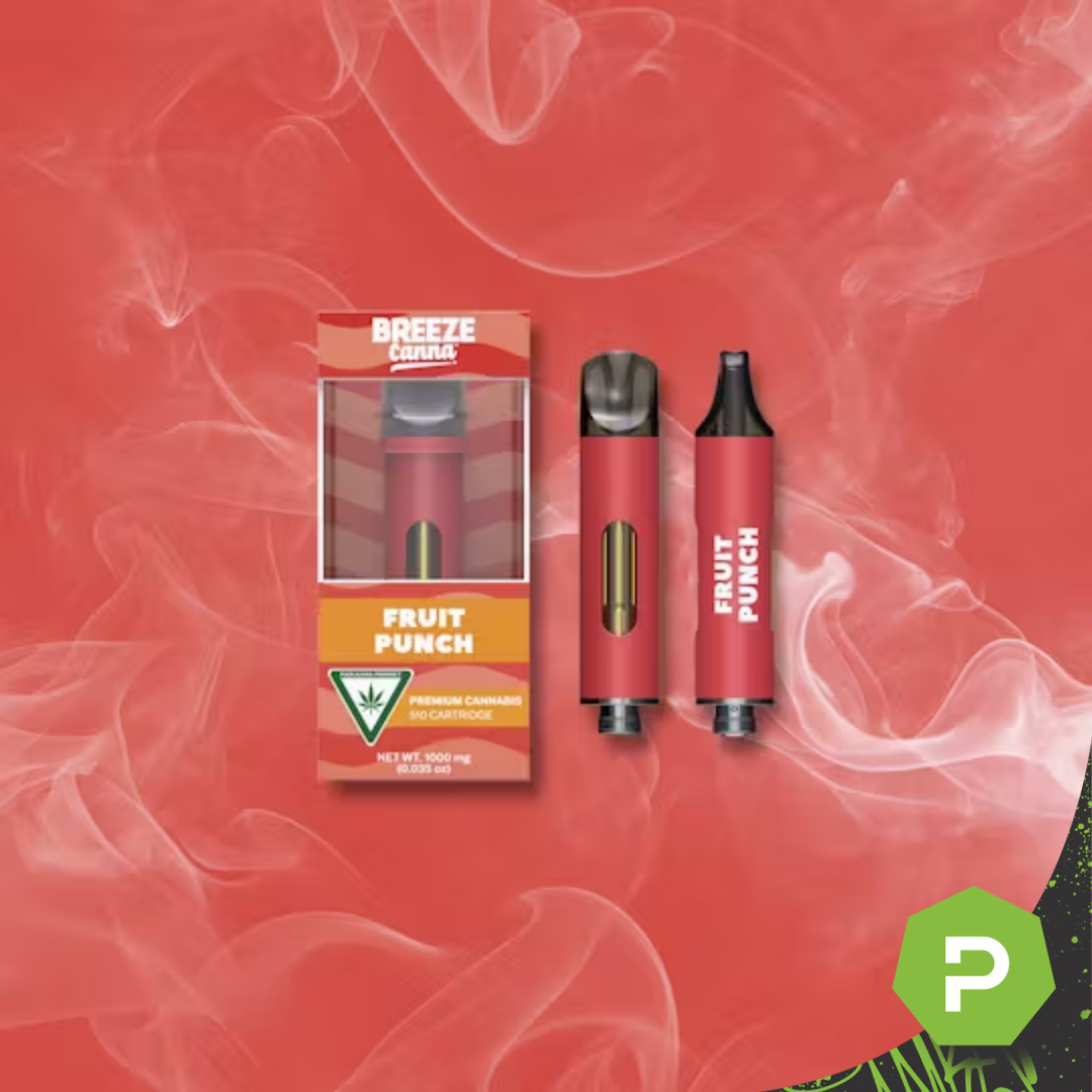 Photograph of product: Breeze Canna 510 Cartridge | Juicy Fruit Punch