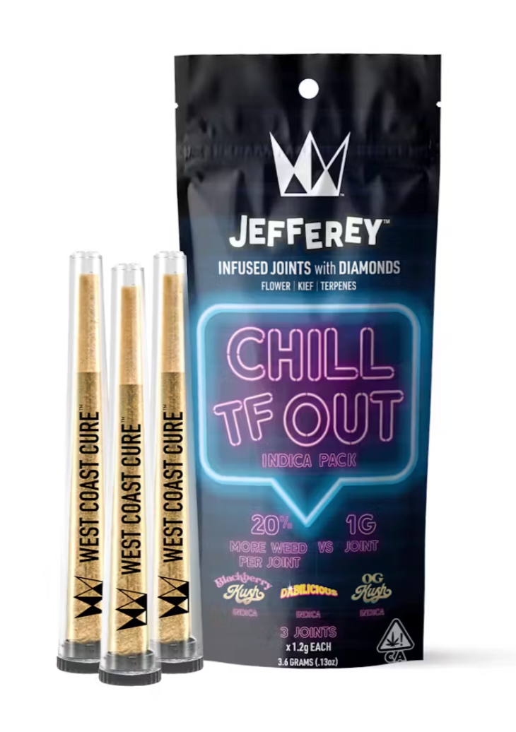 Photograph of product: CHILL TF OUT JEFFEREY DIAMOND INFUSED 3 PACK