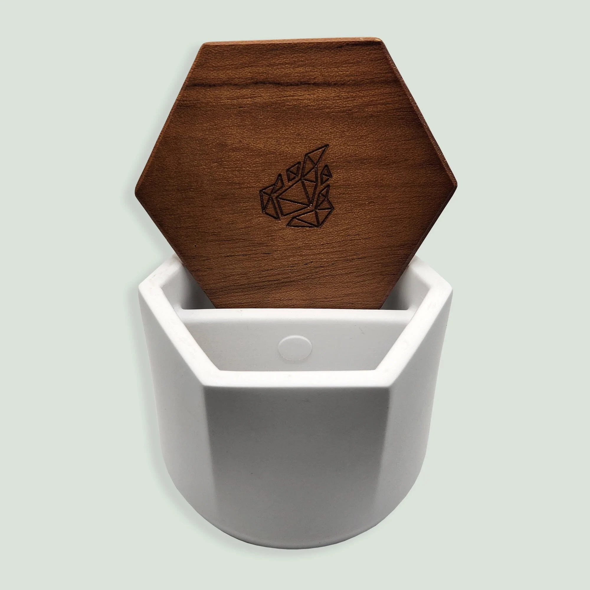 Photograph of product: BRNT Malua Large Stash Jar - White