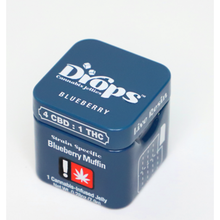 Photograph of product: Drops 100mg Single Blueberry