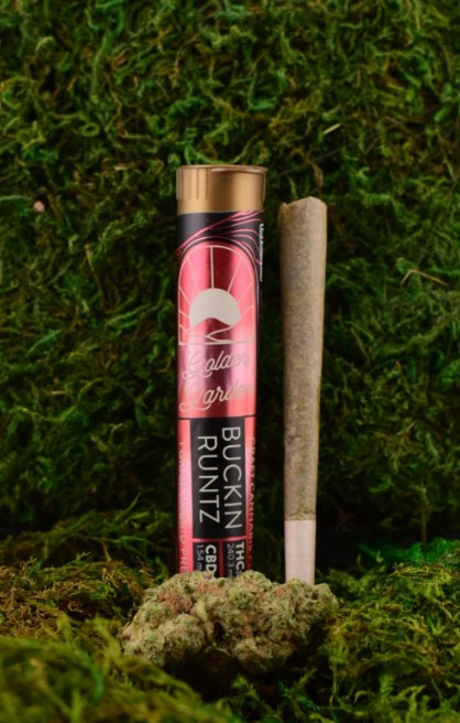 Photograph of product: Golden Garden | Buckin Runtz | Pre-Roll | 1g | (H)