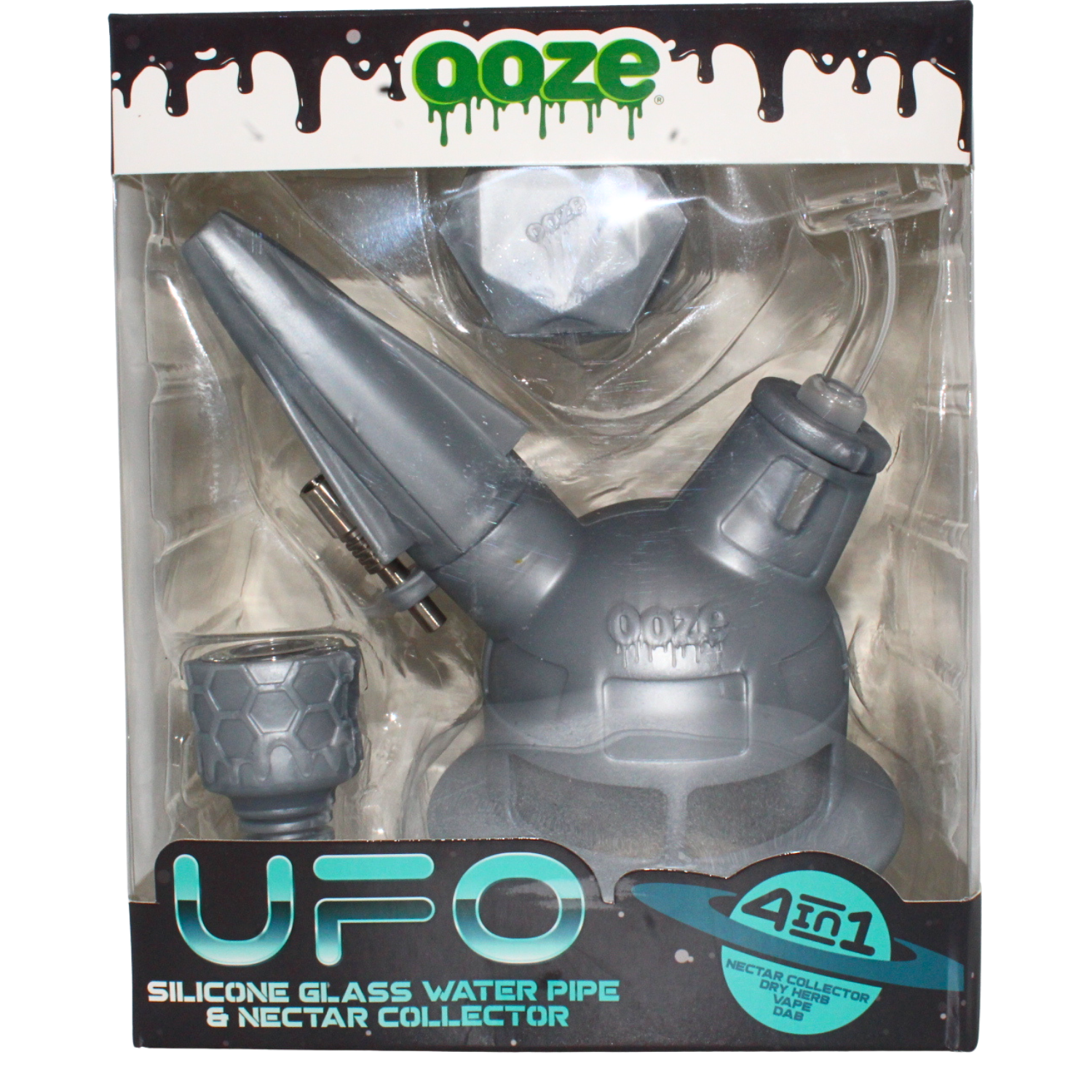 Photograph of product: OOZE UFO SILICONE WATER PIPE