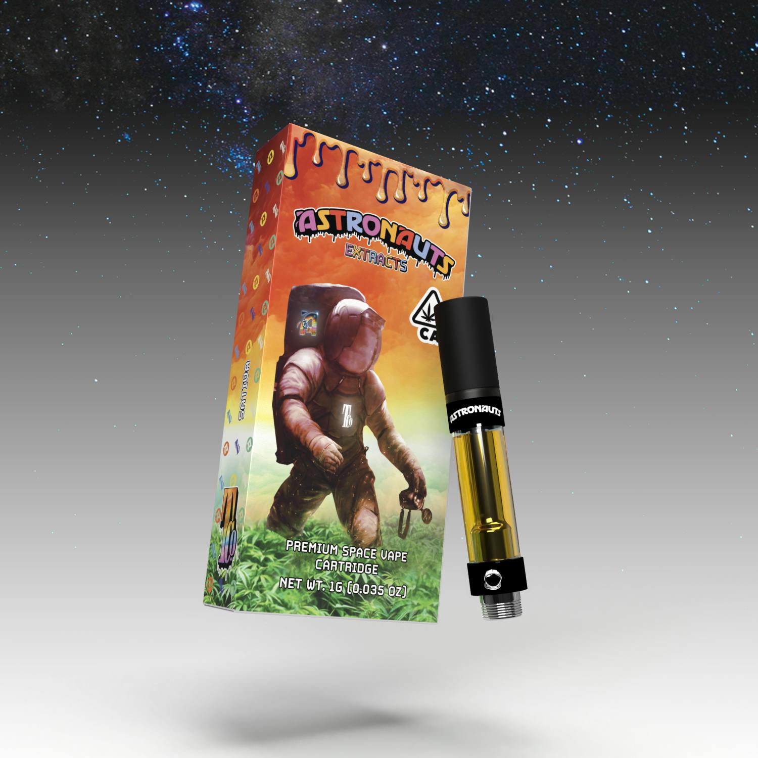 Photograph of product: SPACE GUMMIES 1G CARTRIDGE