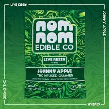 Photograph of product: NomNom - Johnny Apple 200mg Live Resin Edible - HYBRID