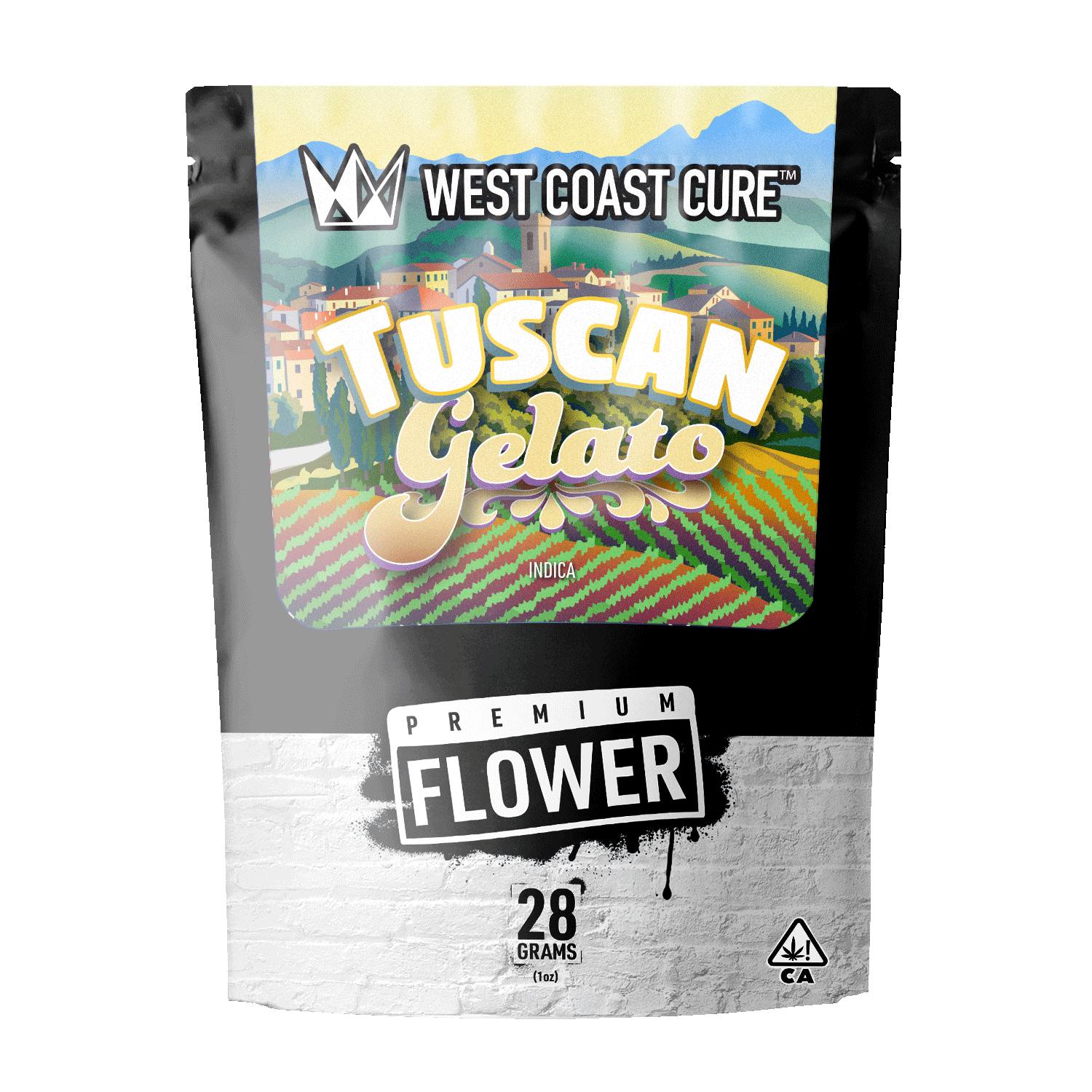Photograph of product: West Coast Cure - Flower - Tuscan Gelato - 28G