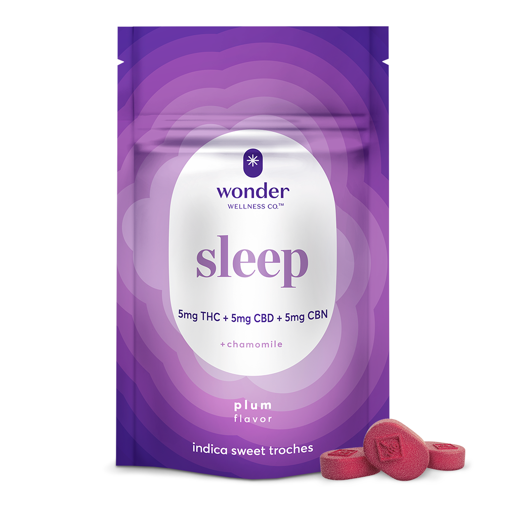 Photograph of product: Wonder Sleep - Plum & Chamomile Mini Troches 5mg/40ct