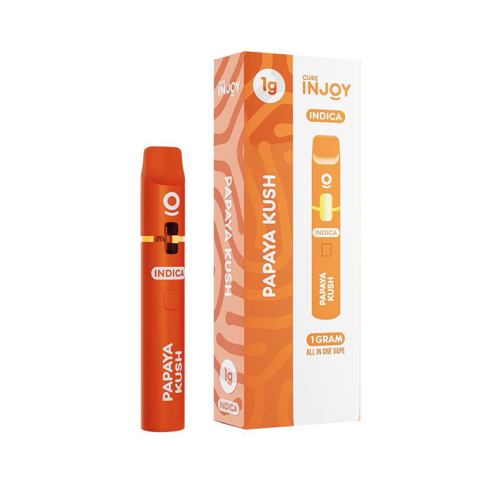 Photograph of product: Cure Injoy Distillate AIO | Papaya Kush