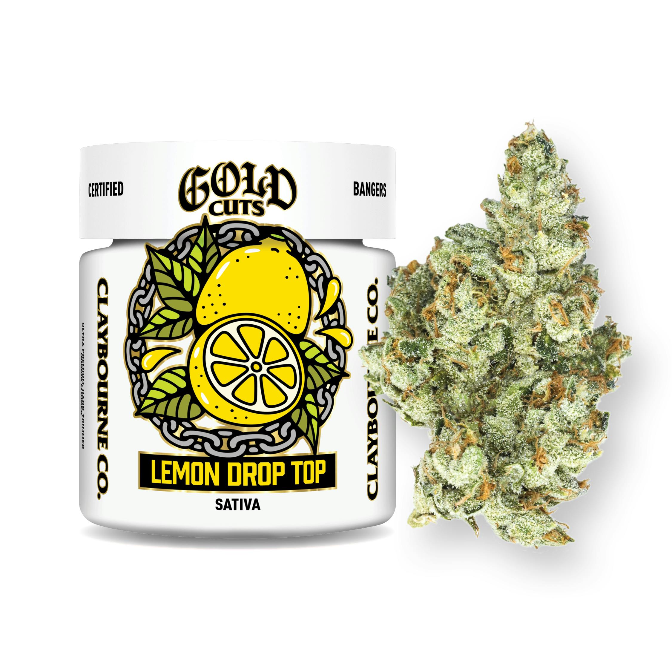 Photograph of product: Claybourne Co | Lemon Drop Top Gold Cuts | 3.5g