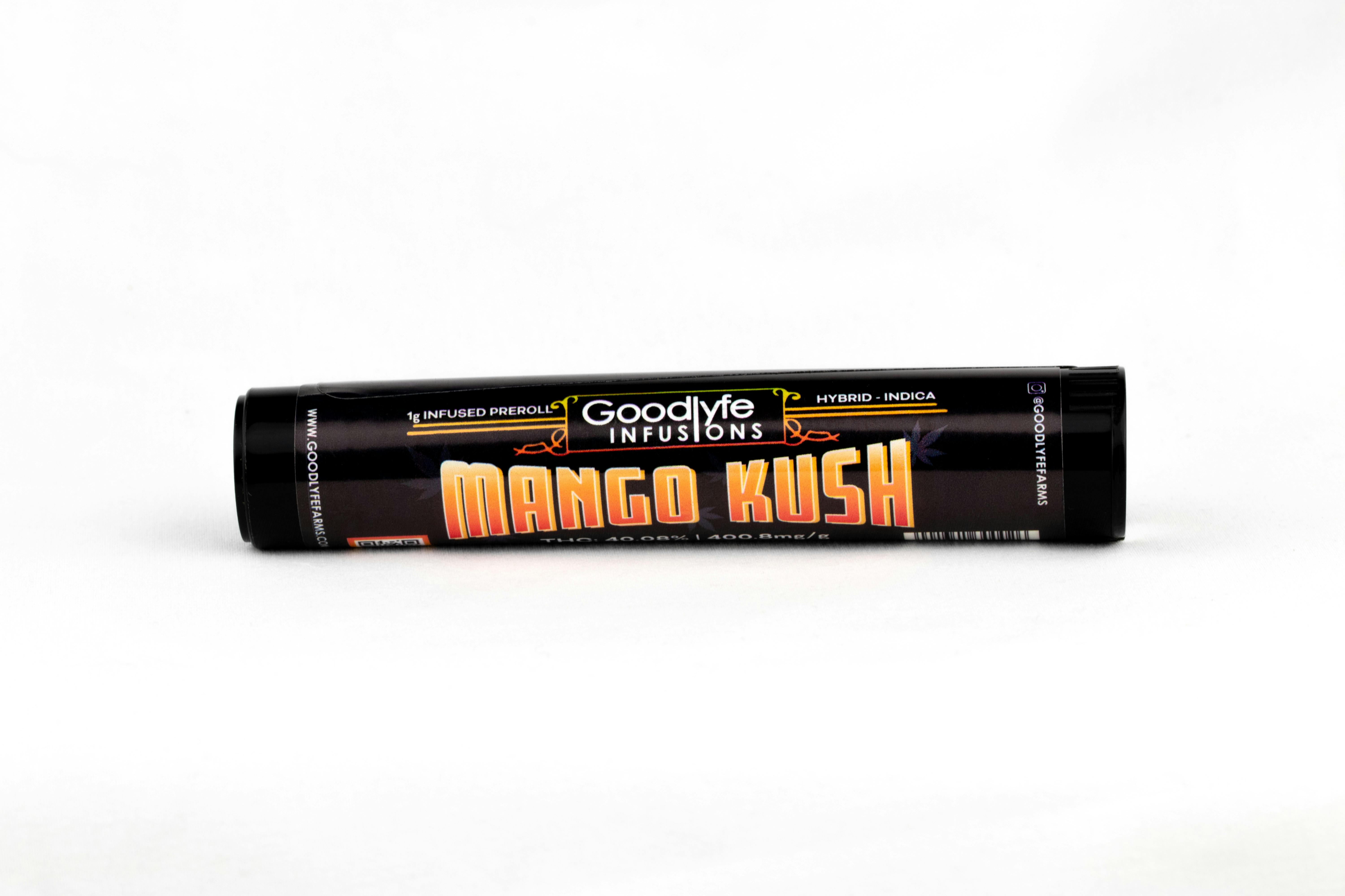 Photograph of product: Goodlyfe Infusions | Mango Kush | 1g Infused Pre-Roll