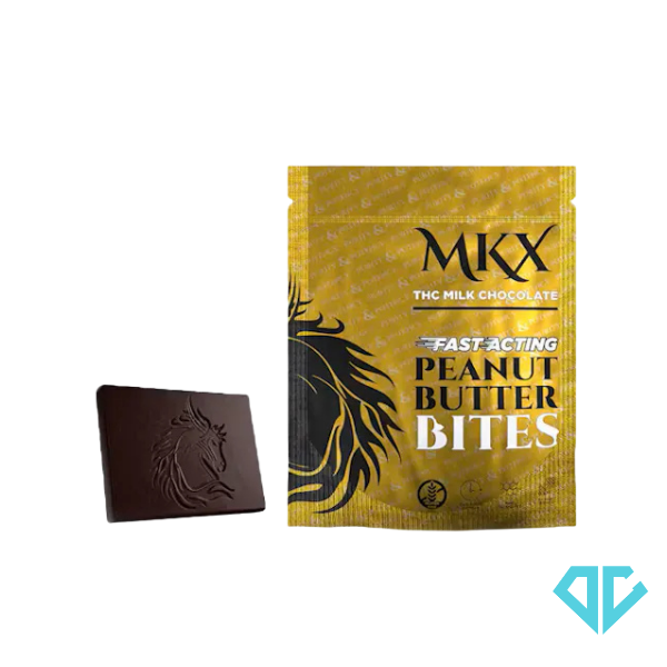 Photograph of product: MKX Milk Chocolate Peanut Butter Bites 200mg