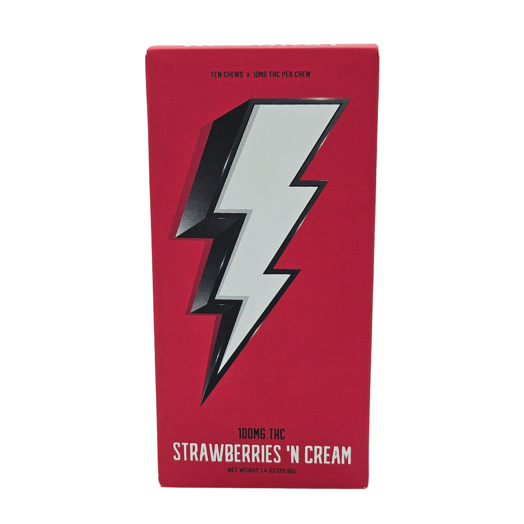 Photograph of product: Strawberries n Cream Oui'd Fruit Chews | 10pk