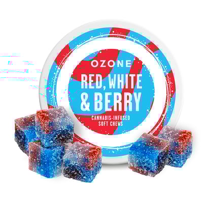 Photograph of product: Red, White & Berry | Gummies - 10 Pieces