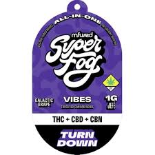 Photograph of product: Mfused Turn Down TH-oui CBD CBN All-in-One 1:1:1 Oui'd 1g
