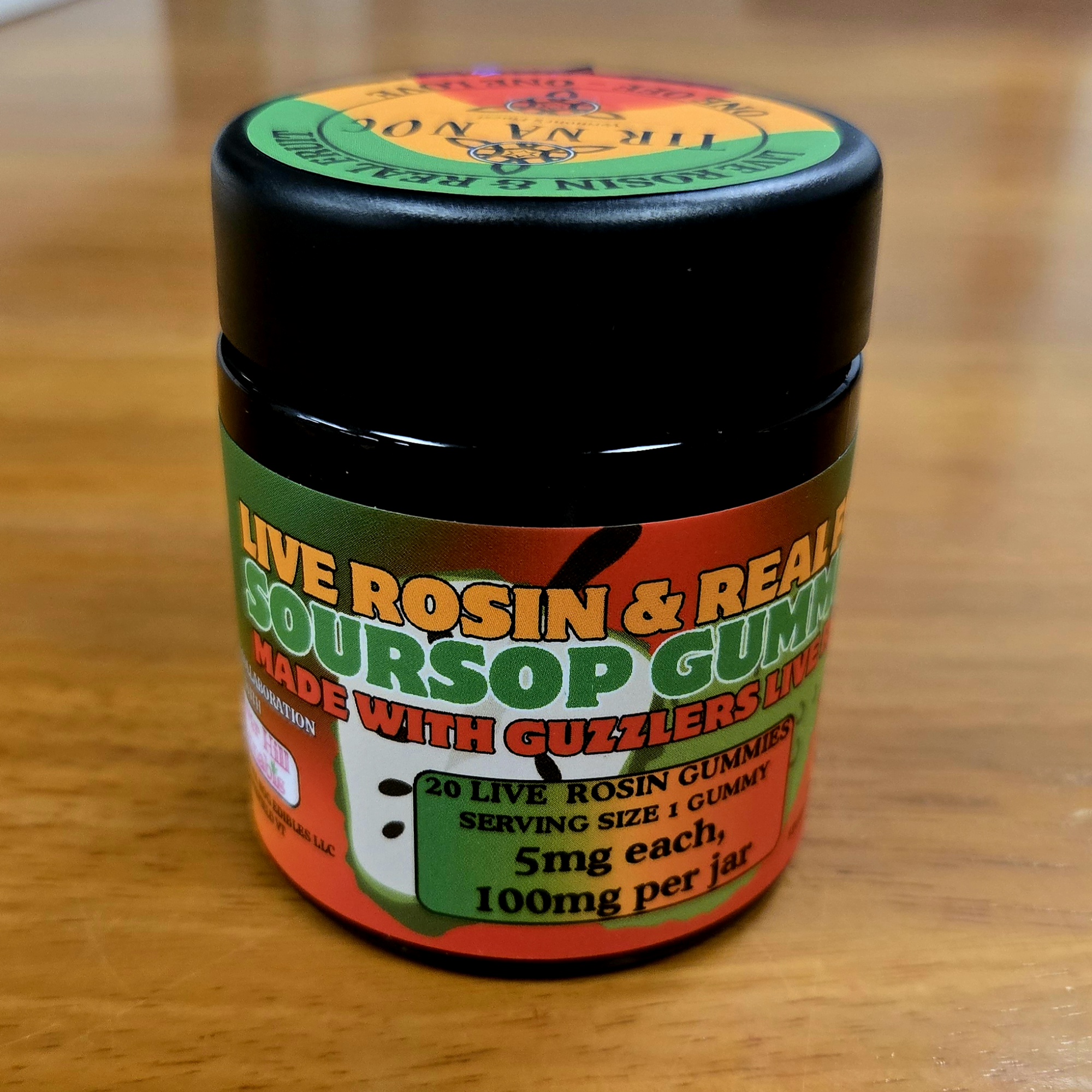 Photograph of product: Soursop Live Rosin Gummies