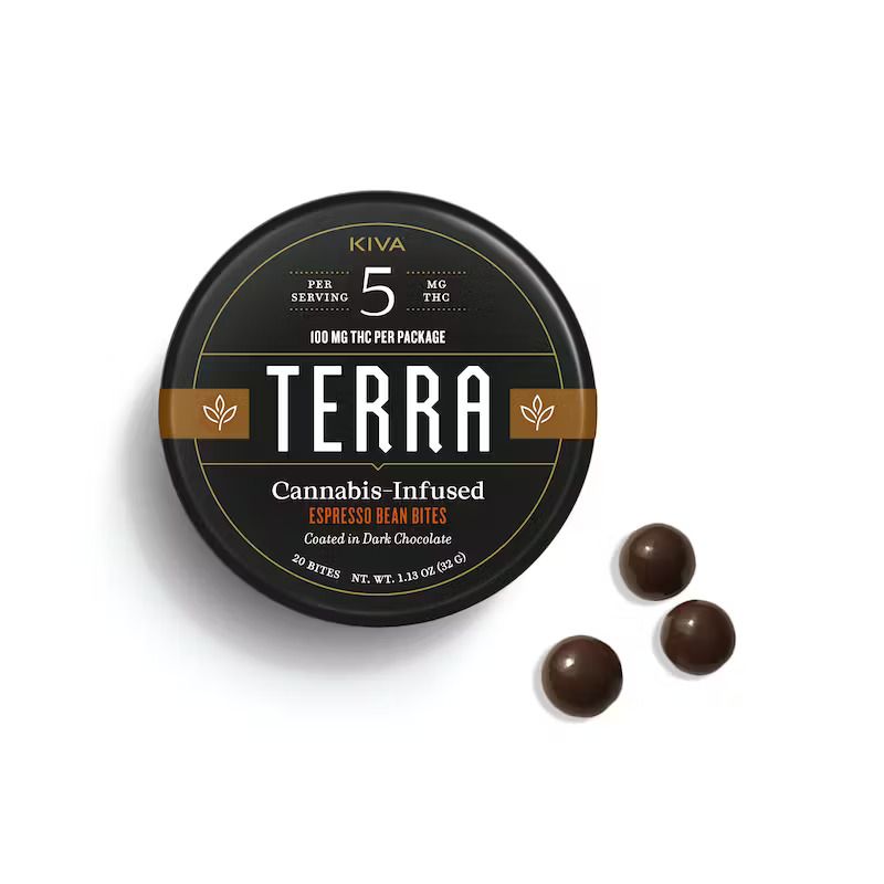 Photograph of product: Terra - Espresso Bean Bites Edible 100mg