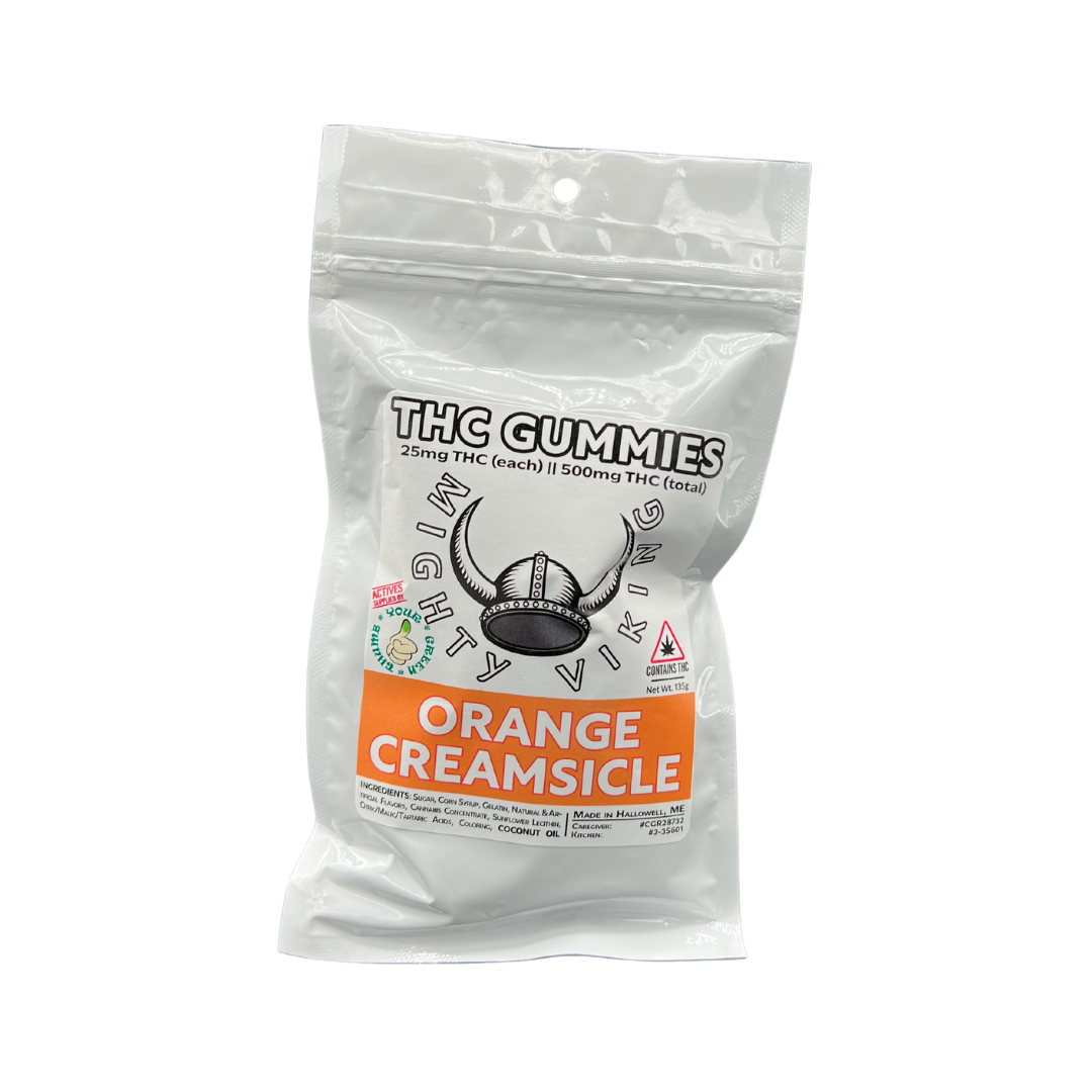 Photograph of product: 25mg Orange Creamsicle TH-oui Gummies