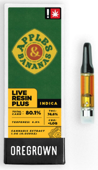 Photograph of product: Oregrown | Live Resin+ Cart 510 | Apples & Bananas