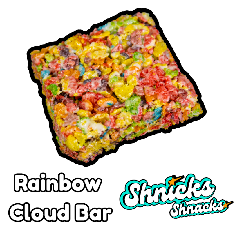 Photograph of product: Shnicks Shnacks - Rainbow Cloud Bar - 10mg - Edible