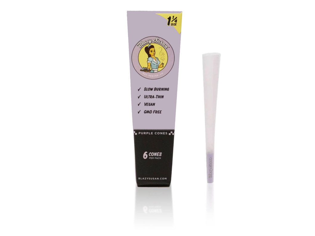 Photograph of product: Purple Pre Rolled Cones | 6 Pack | 1-1/4"