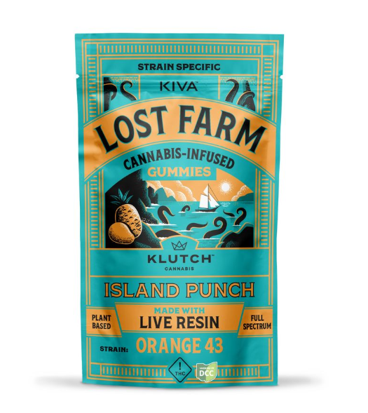 Photograph of product: Lost Farm | Island Punch 10pc | 100mg Live Resin Gummies