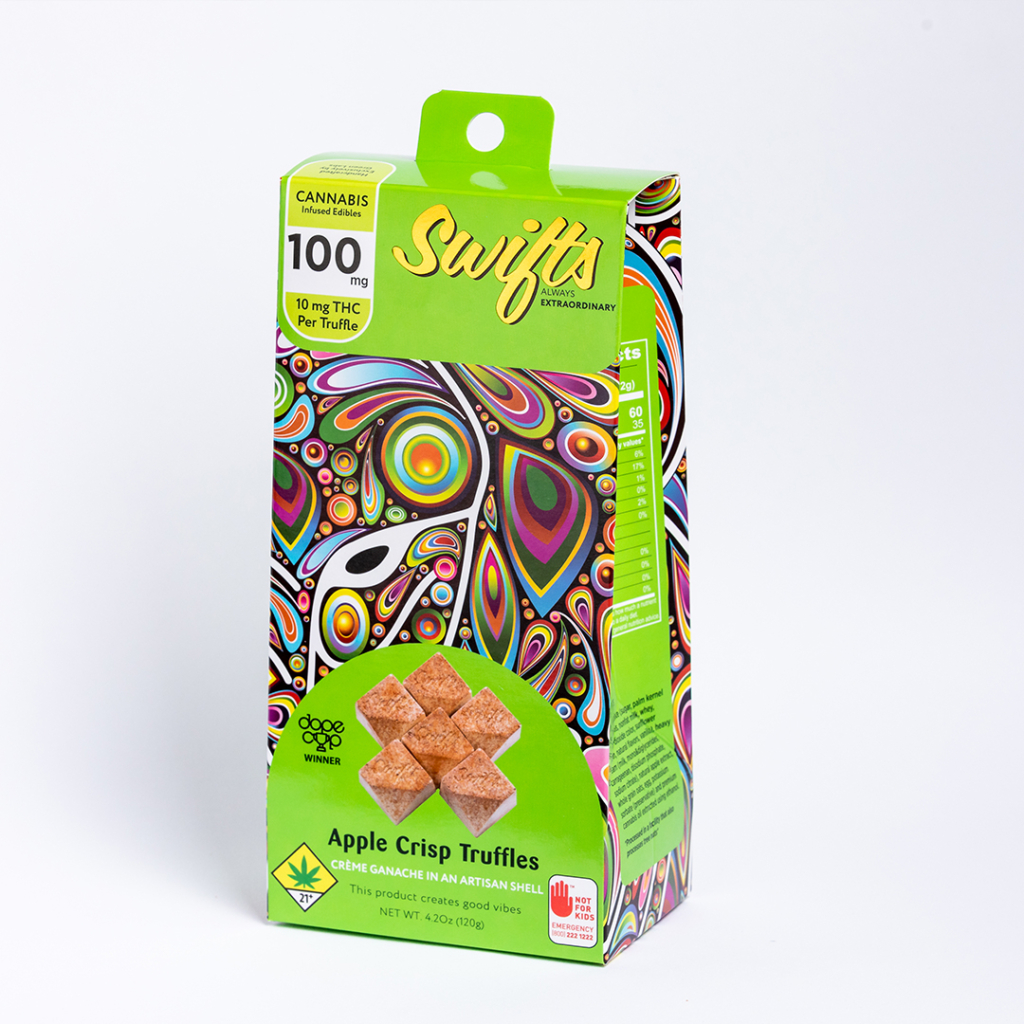 Photograph of product: Swifts - Apple Crisp Truffles (H) - 100mg TH-oui Solid Edible - 120g