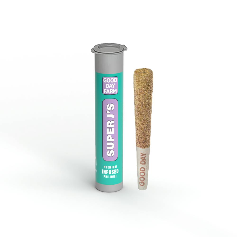 Photograph of product: Mint Chip Gelato 1g Shortbread Infused Pre-Roll - 50/50 Hybrid - Good Day Farm