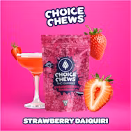 Photograph of product: Choice Chews | 100mg Edibles | Strawberry Daiquiri