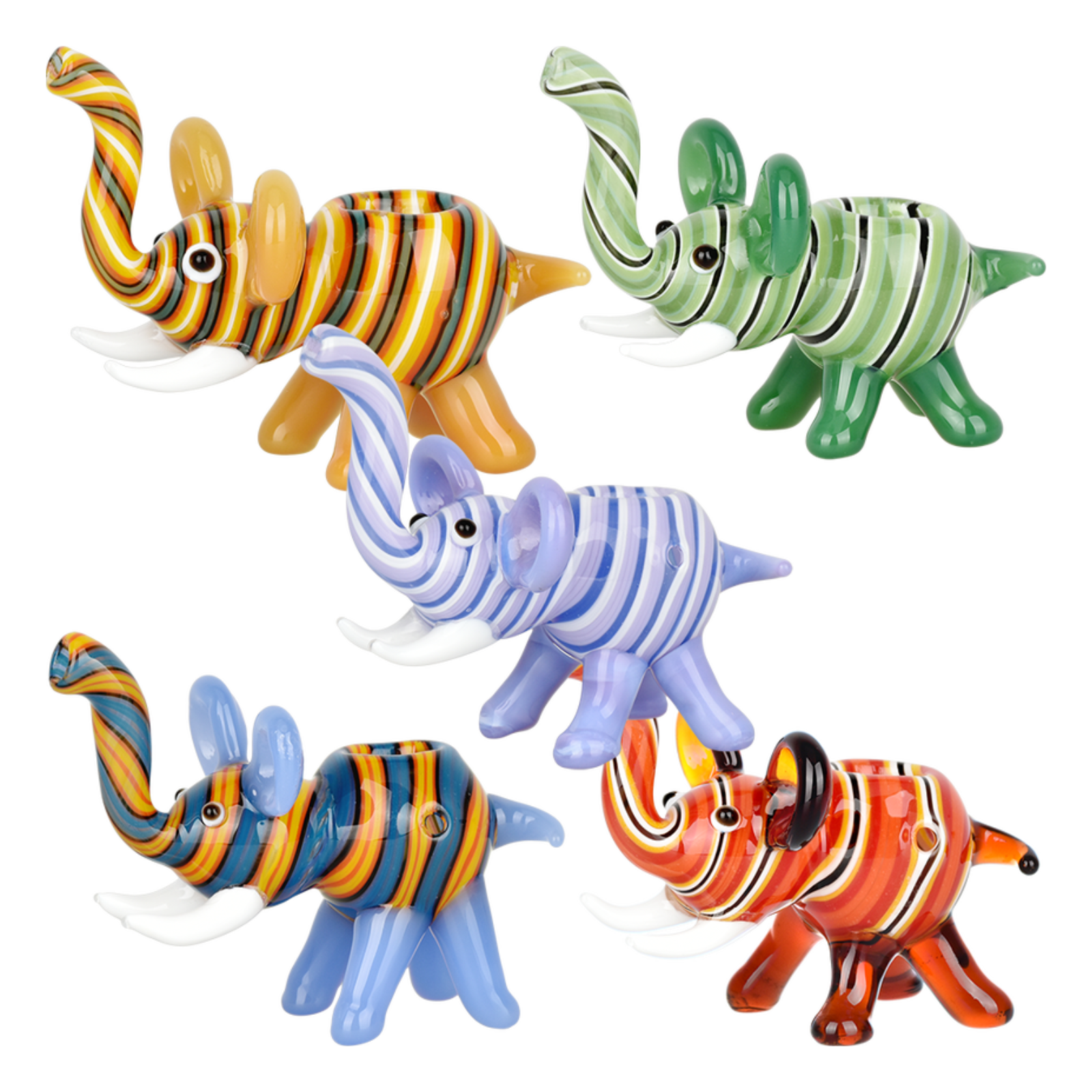 Photograph of product: Pipe | Mini Elephant Glass Pipe | AFG