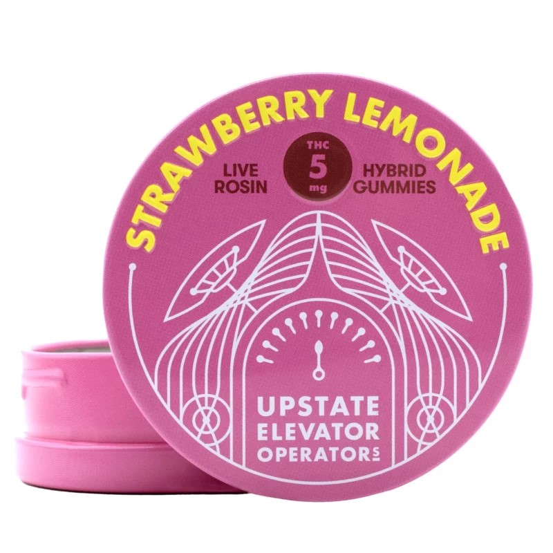 Photograph of product: Strawberry Lemonade Live Rosin TH-oui Gummy (10 Pack)