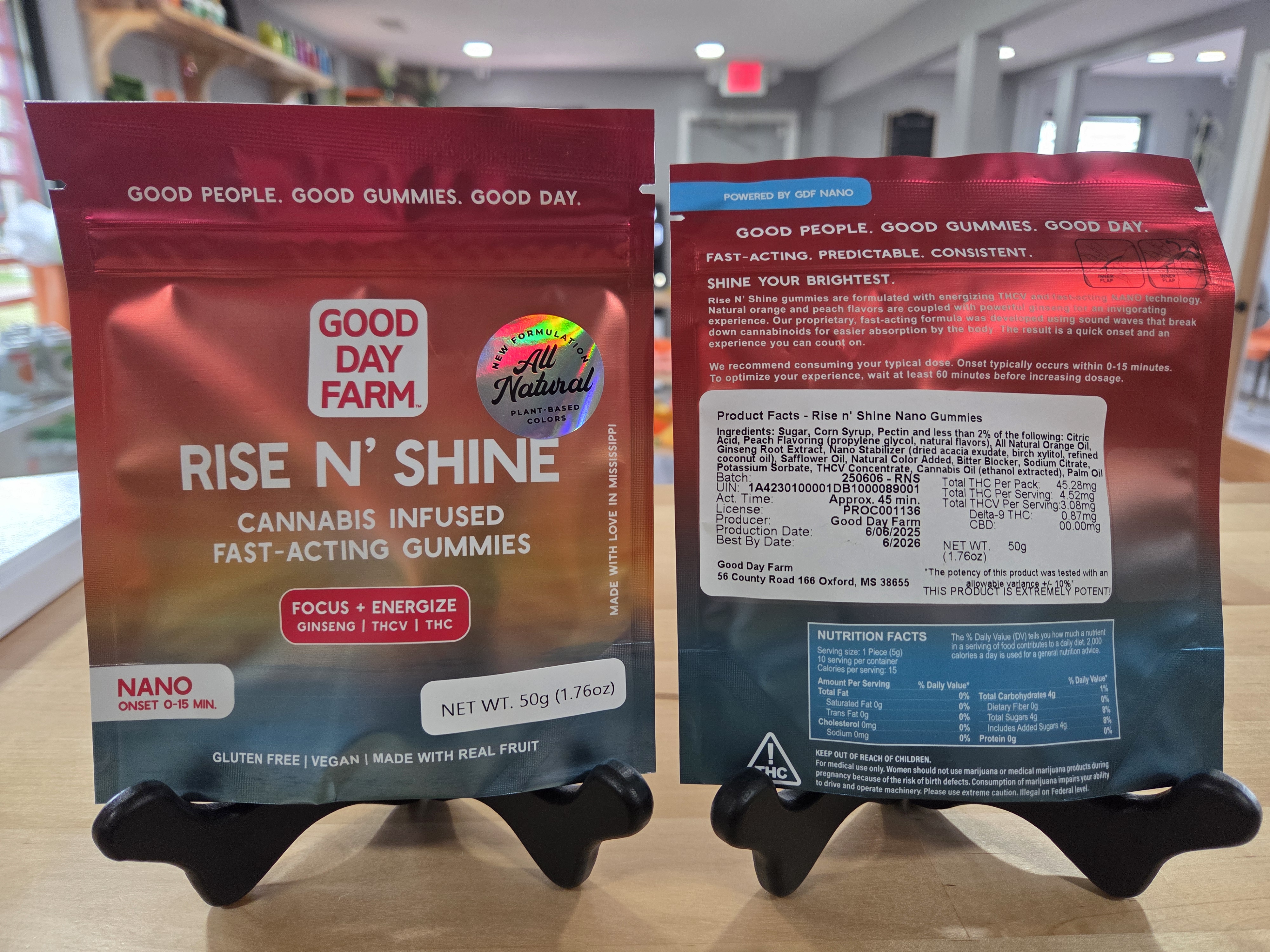 Photograph of product: GDF Rise and Shine Gummies 50mg