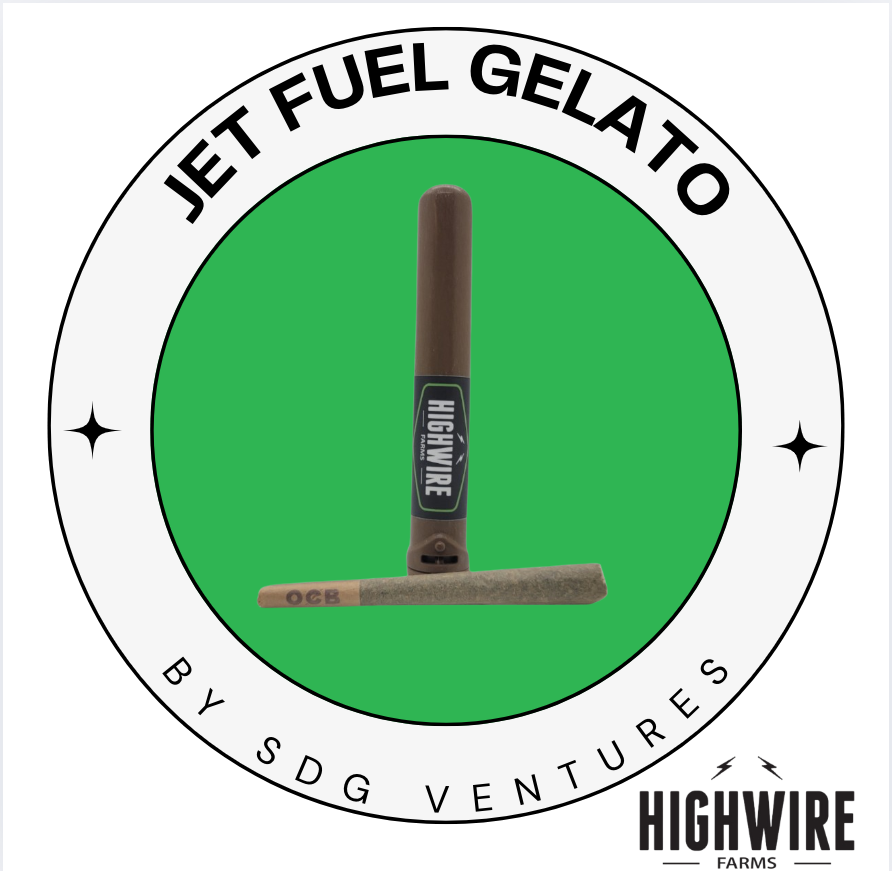 Photograph of product: Jet Fuel Gelato Preroll 1g