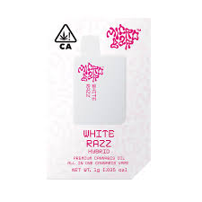 Photograph of product: WHITE RAZZ 1G ALL-IN-ONE CARTRIDGE
