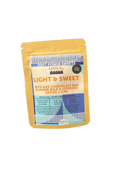 Photograph of product: Soft Power Sweets | Edibles | "Light and Sweet" Loosie | TH-oui:CBG | TH-oui 100mg CBG 25mg