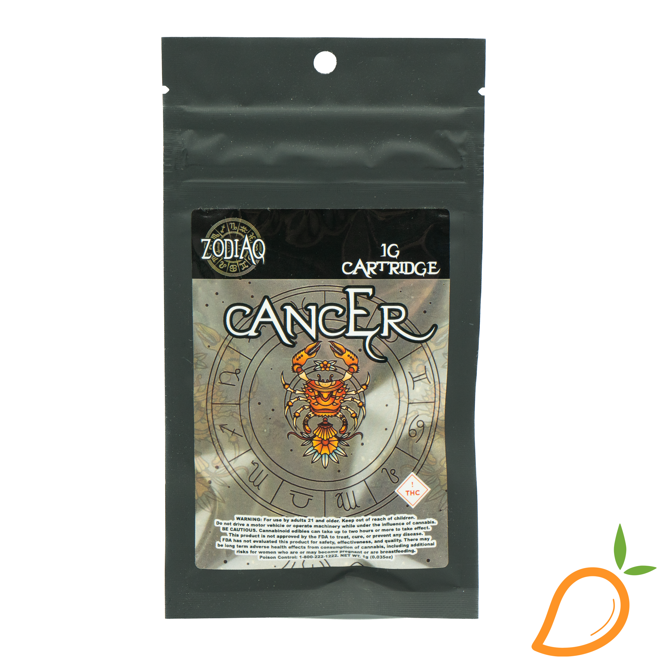 Photograph of product: 1g Blackberry Kush Vape ZodiaQ