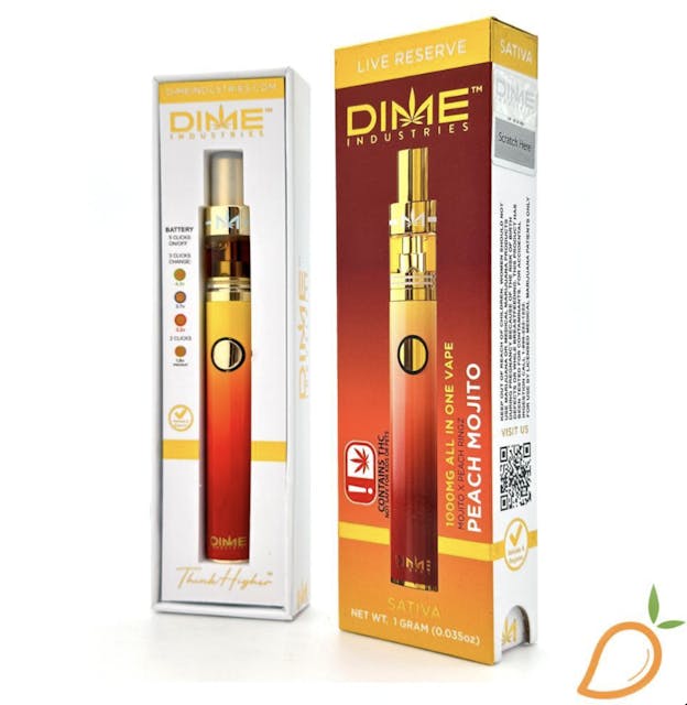 Photograph of product: Peach Mojito Live Reserve AIO 1g - 