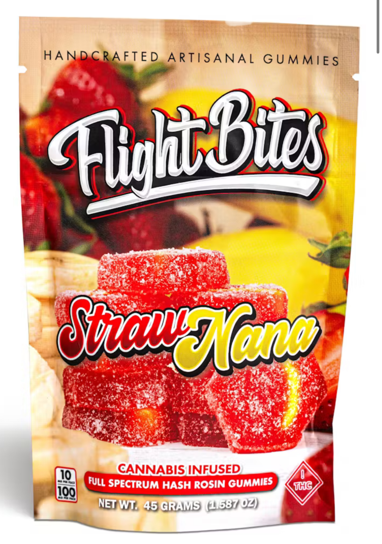 Photograph of product: STRAWNANA LIVE ROSIN GUMMIES | 100MG